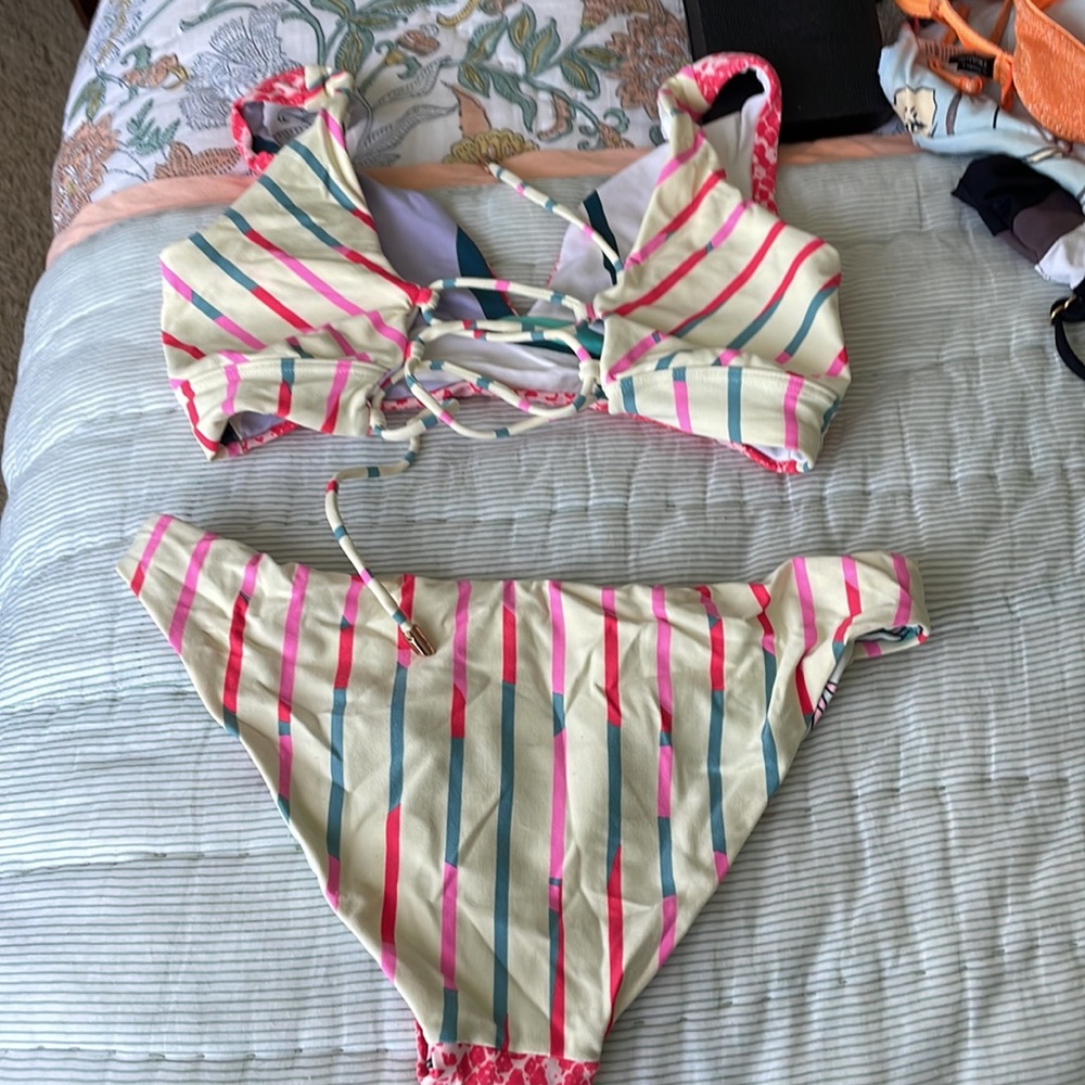 Maaji Reversible Patterned Bikini, Size Small - image 4